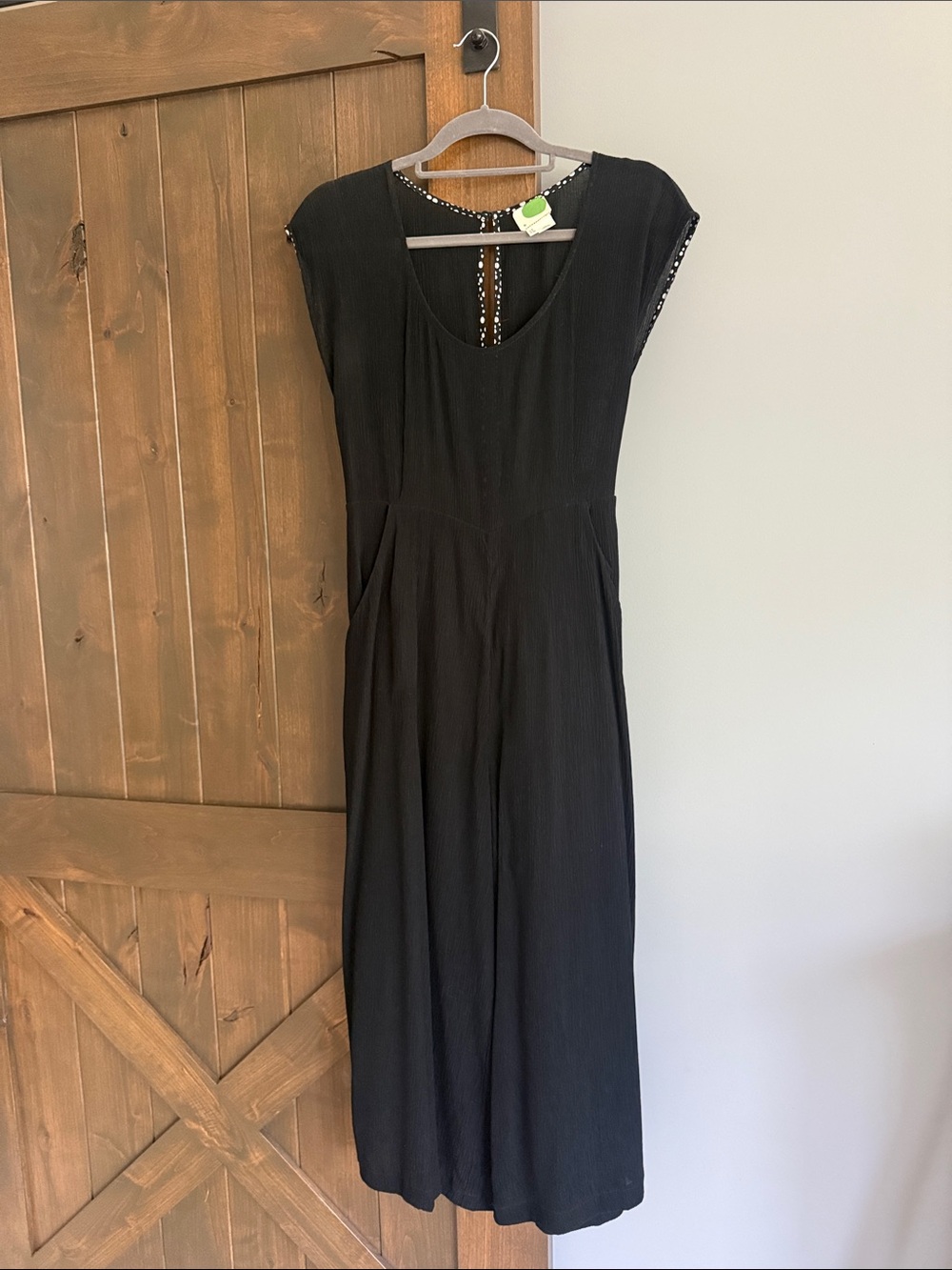 Anthropologie Black Midi Jumper with Cap Sleeves | Size 4